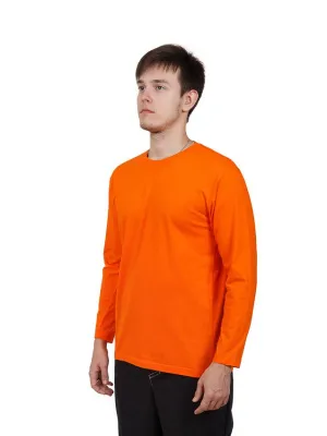 Футболка с длинным рукавом (оранжевая, р.3ХL)