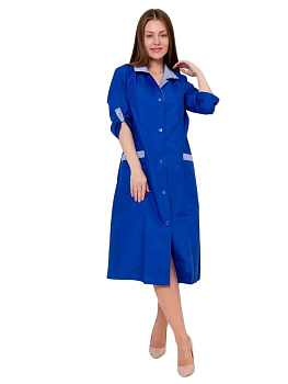 Халат рабочий женский василек ХАЛ-29