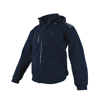 Толстовка флисовая на молнии POLAR NEXO темно-синяя с капюшоном