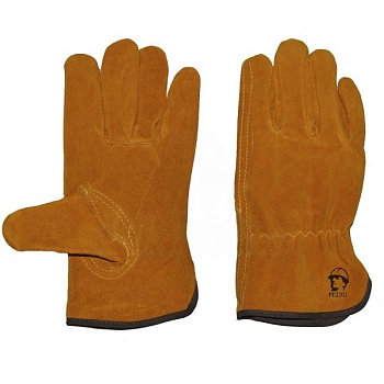 Перчатки желтые цельноспилковые, РЕ2202