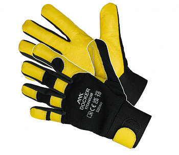 Перчатки из кожи и спандекса DOCKER TITANIUM от мин.рисков