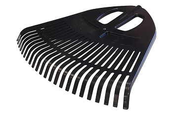 Грабли веерные пластмассовые 23 зуба черные 500х430, без черенка