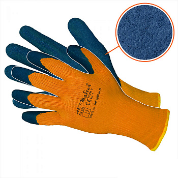 Перчатки махровые с латексным покрытием 1/2 RdragBlue O